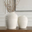 Luna Ridge White Ceramic Vases Set of 2