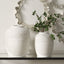 Luna Ridge White Ceramic Vases Set of 2