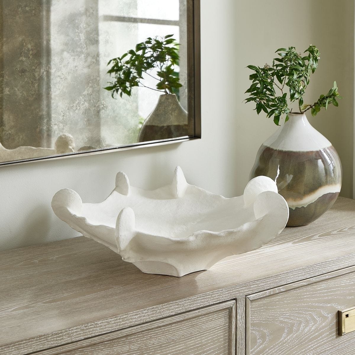 Uttermost Accessories Coral Mirage White Outdoor Bowl House of Isabella UK