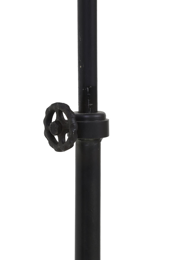 Floor lamp 2L 40x30x165 cm JODY black zinc+wood brown