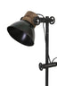Floor lamp 2L 40x30x165 cm JODY black zinc+wood brown