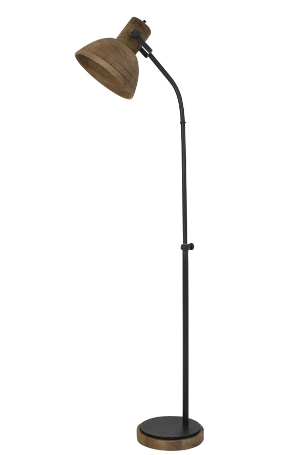 Floor lamp 47x29x129 cm IMBERT wood brown+matt black