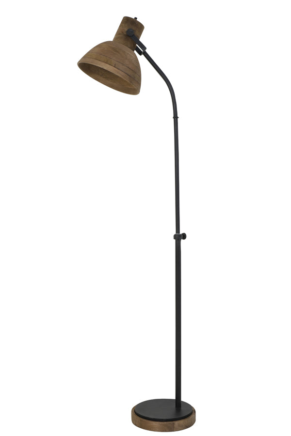 Floor lamp 47x29x129 cm IMBERT wood brown+matt black