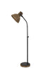 Floor lamp 47x29x129 cm IMBERT wood brown+matt black