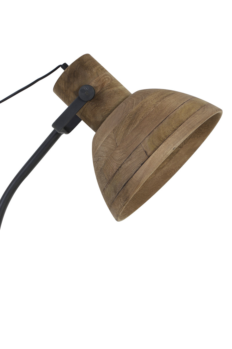 Floor lamp 47x29x129 cm IMBERT wood brown+matt black