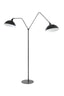 Floor lamp 2L 140x31x180 cm ORION matt black