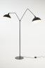 Floor lamp 2L 140x31x180 cm ORION matt black