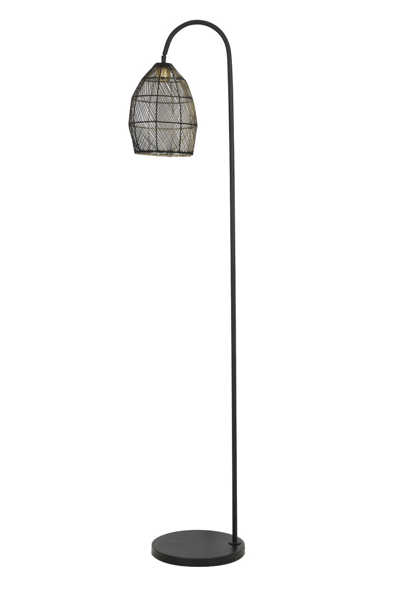 Floor lamp 34x30,5x172 cm MEYA matt black+gold
