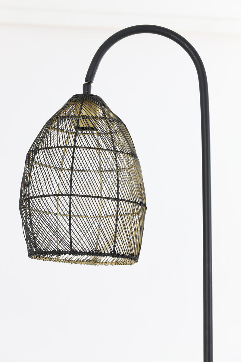 Floor lamp 34x30,5x172 cm MEYA matt black+gold