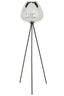 Floor lamp tripod 42x146 cm MAYSON smoked glass+matt black