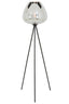 Floor lamp tripod 42x146 cm MAYSON smoked glass+matt black