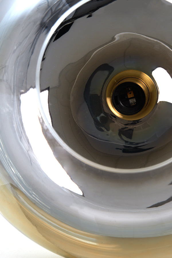 Floor lamp tripod 42x146 cm MAYSON glass gold-clear+gold