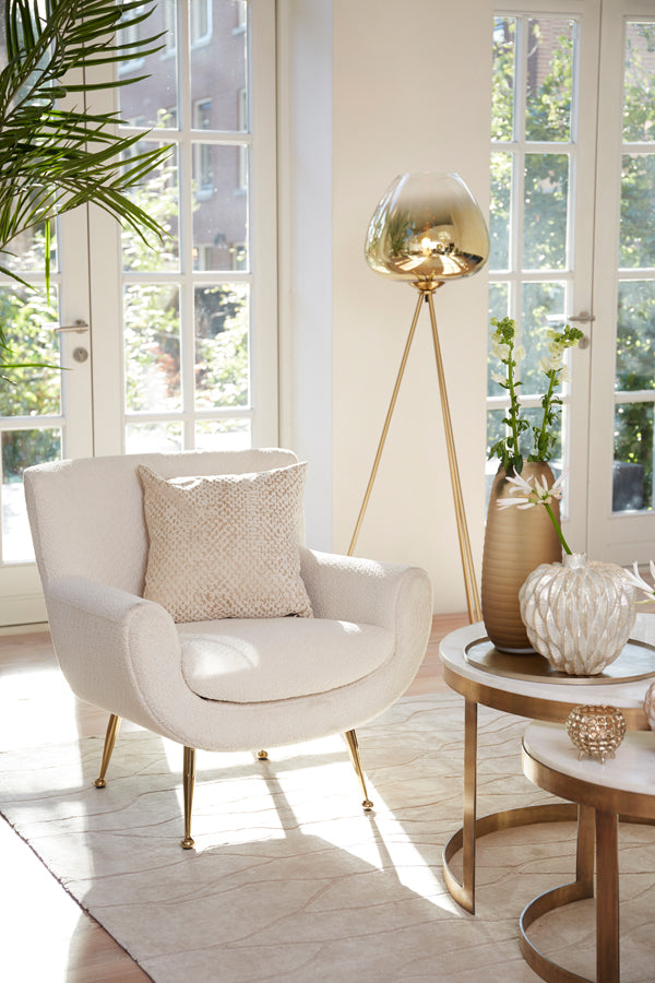 Floor lamp tripod 42x146 cm MAYSON glass gold-clear+gold