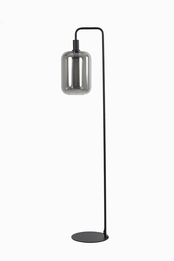 Floor lamp 35,5x28x155 cm LEKAR black+smoked glass high