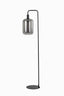 Floor lamp 35,5x28x155 cm LEKAR black+smoked glass high