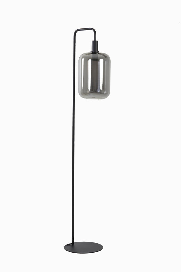 Floor lamp 35,5x28x155 cm LEKAR black+smoked glass high