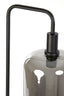 Floor lamp 35,5x28x155 cm LEKAR black+smoked glass high