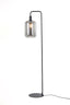 Floor lamp 35,5x28x155 cm LEKAR black+smoked glass high