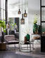 Floor lamp 35,5x28x155 cm LEKAR black+smoked glass high