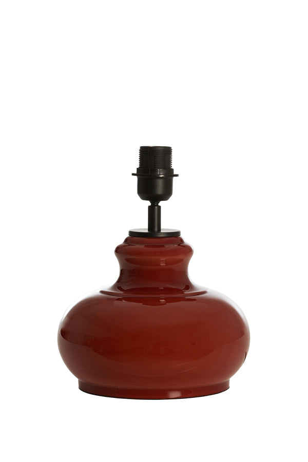 Lamp base 23x28,5 cm VERDE glass brown