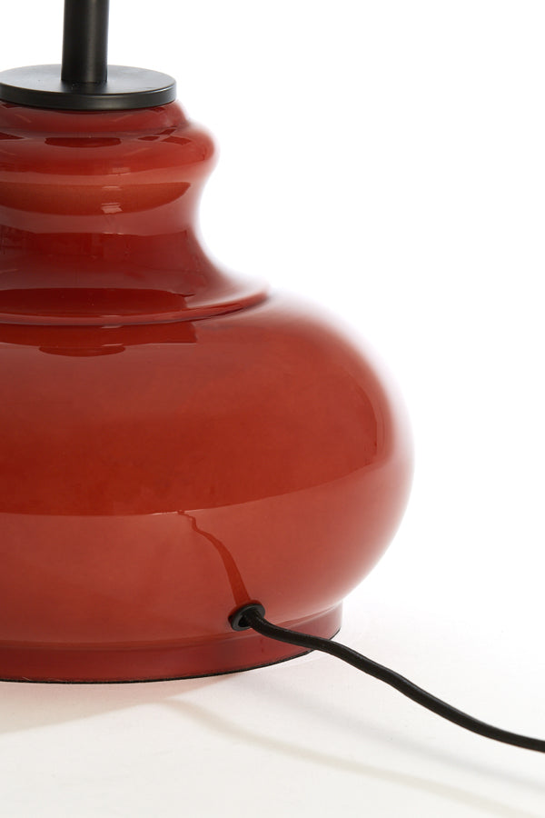 Lamp base 23x28,5 cm VERDE glass brown