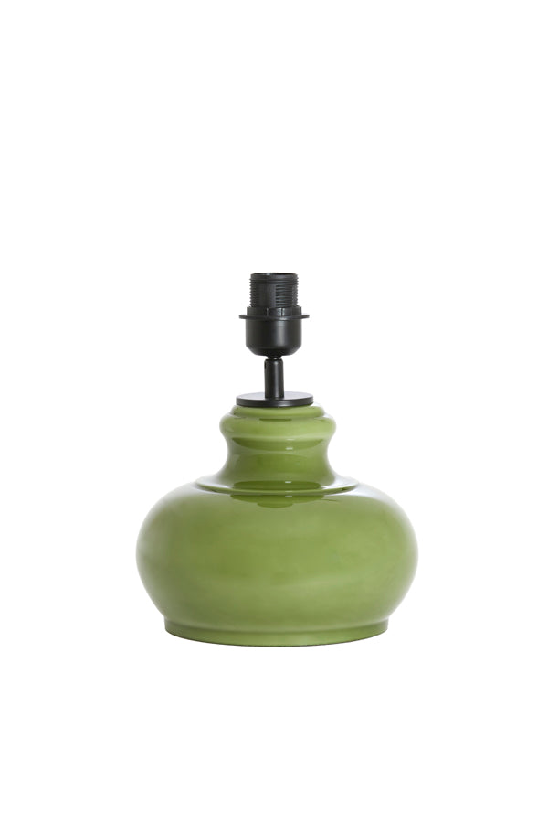 Lamp base 23x28,5 cm VERDE glass olive green
