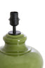 Lamp base 23x28,5 cm VERDE glass olive green