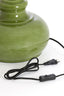 Lamp base 23x28,5 cm VERDE glass olive green