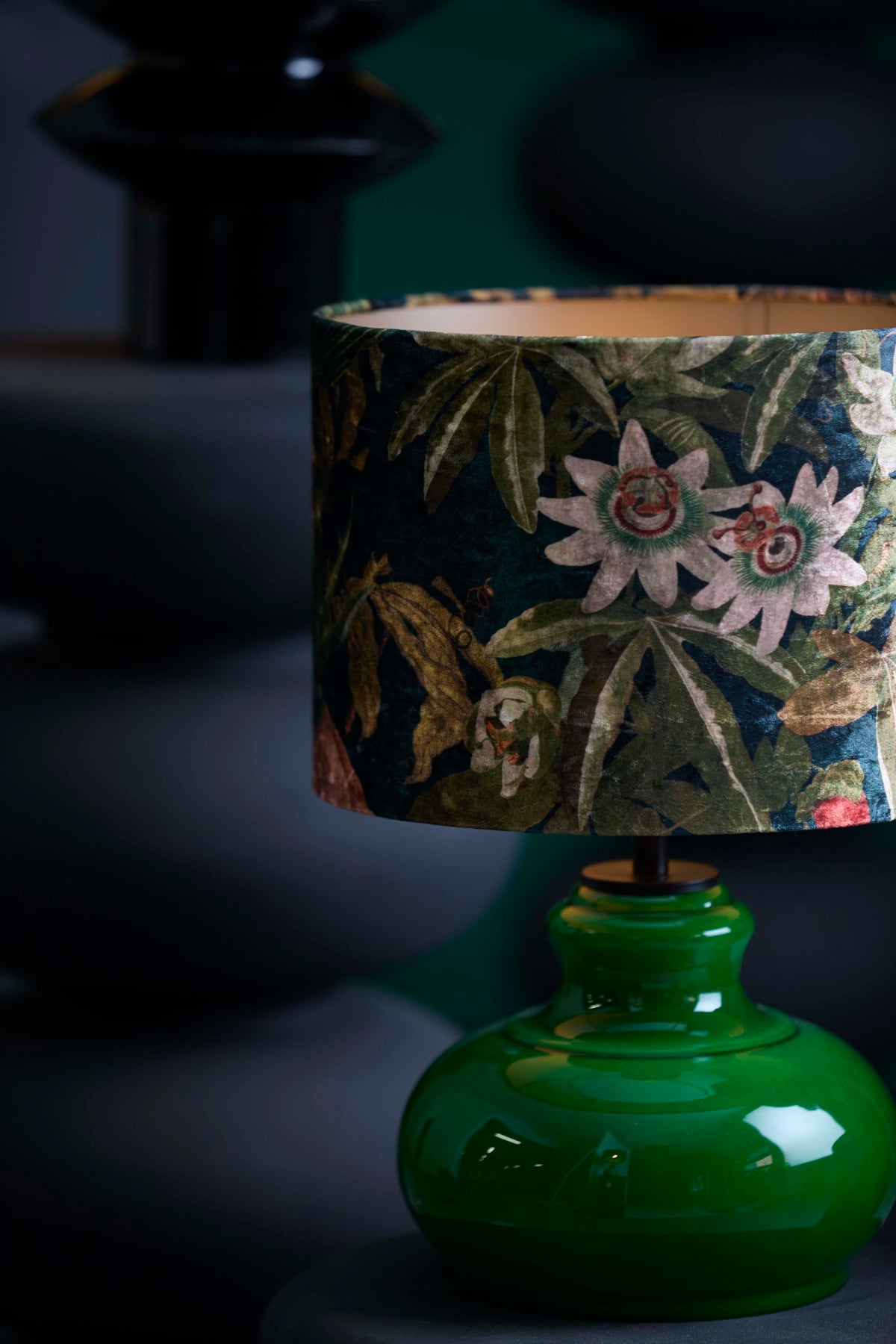Lamp base 23x28,5 cm VERDE glass green
