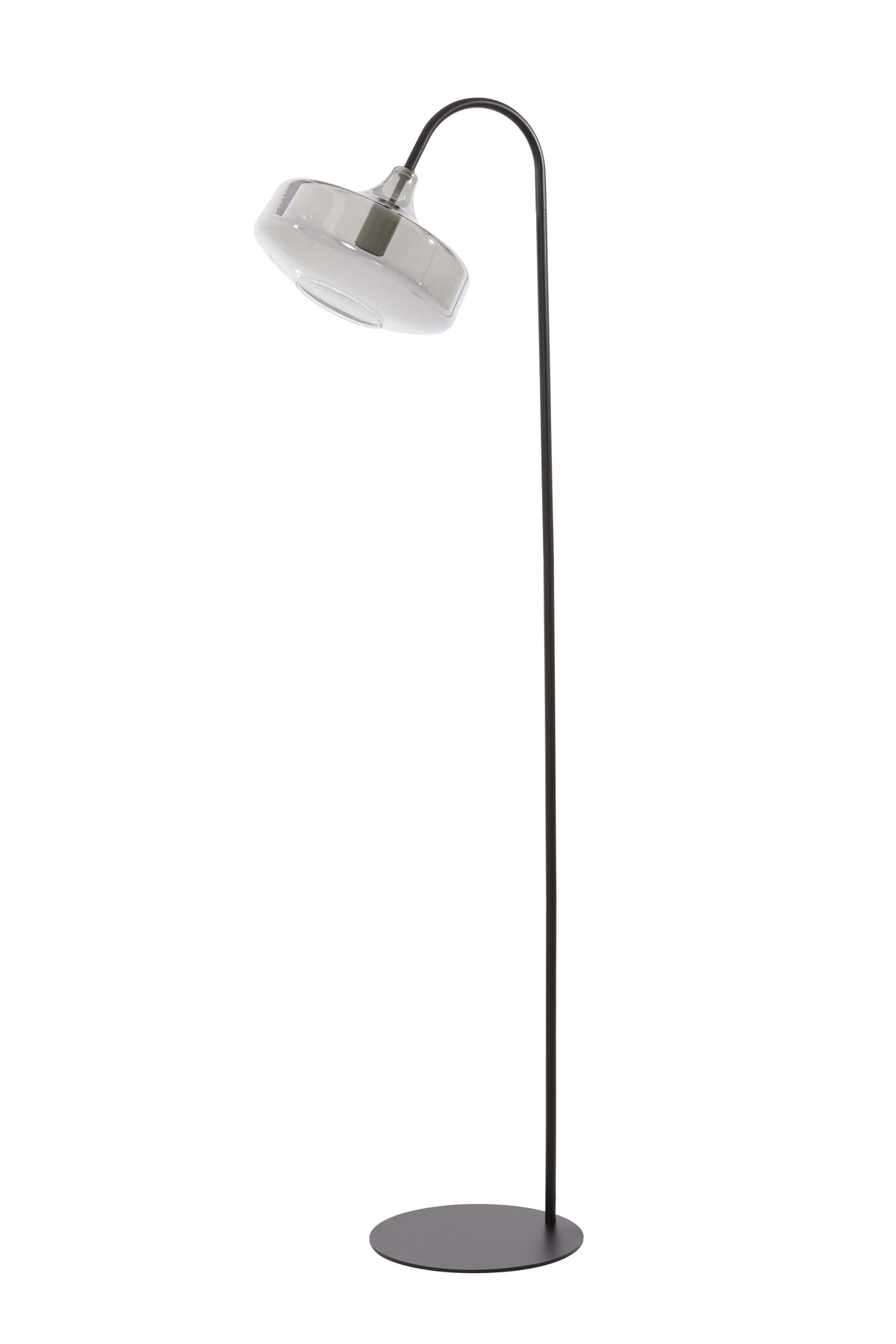 Floor lamp 45x29,5x160 cm SOLNA matt black+smoked glass