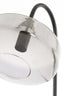 Floor lamp 45x29,5x160 cm SOLNA matt black+smoked glass