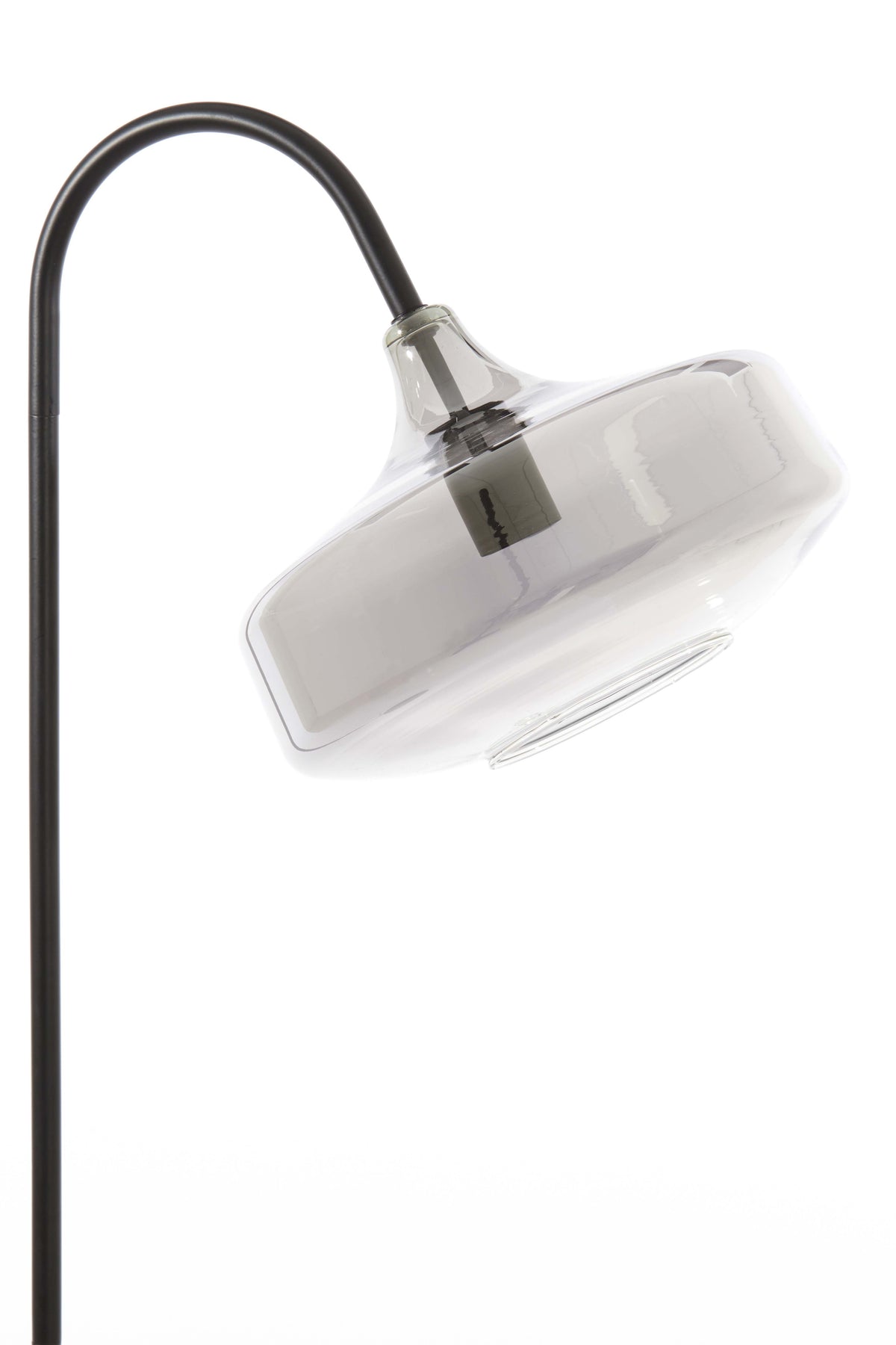 Floor lamp 45x29,5x160 cm SOLNA matt black+smoked glass