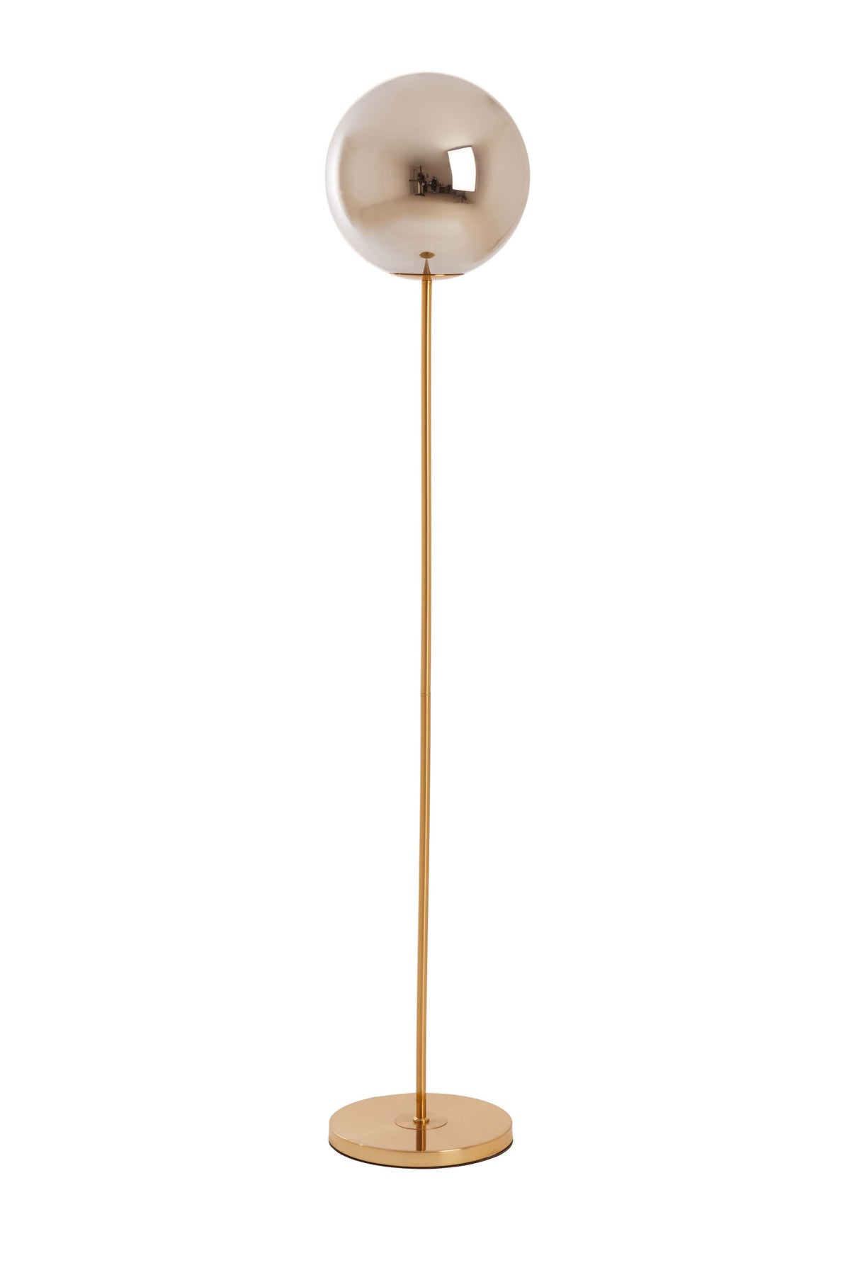 Floor lamp 30x160 cm MEDINA glass smoke+gold