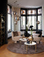 Floor lamp 30x160 cm MEDINA glass smoke+gold