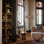 Floor lamp 30x160 cm MEDINA glass smoke+gold