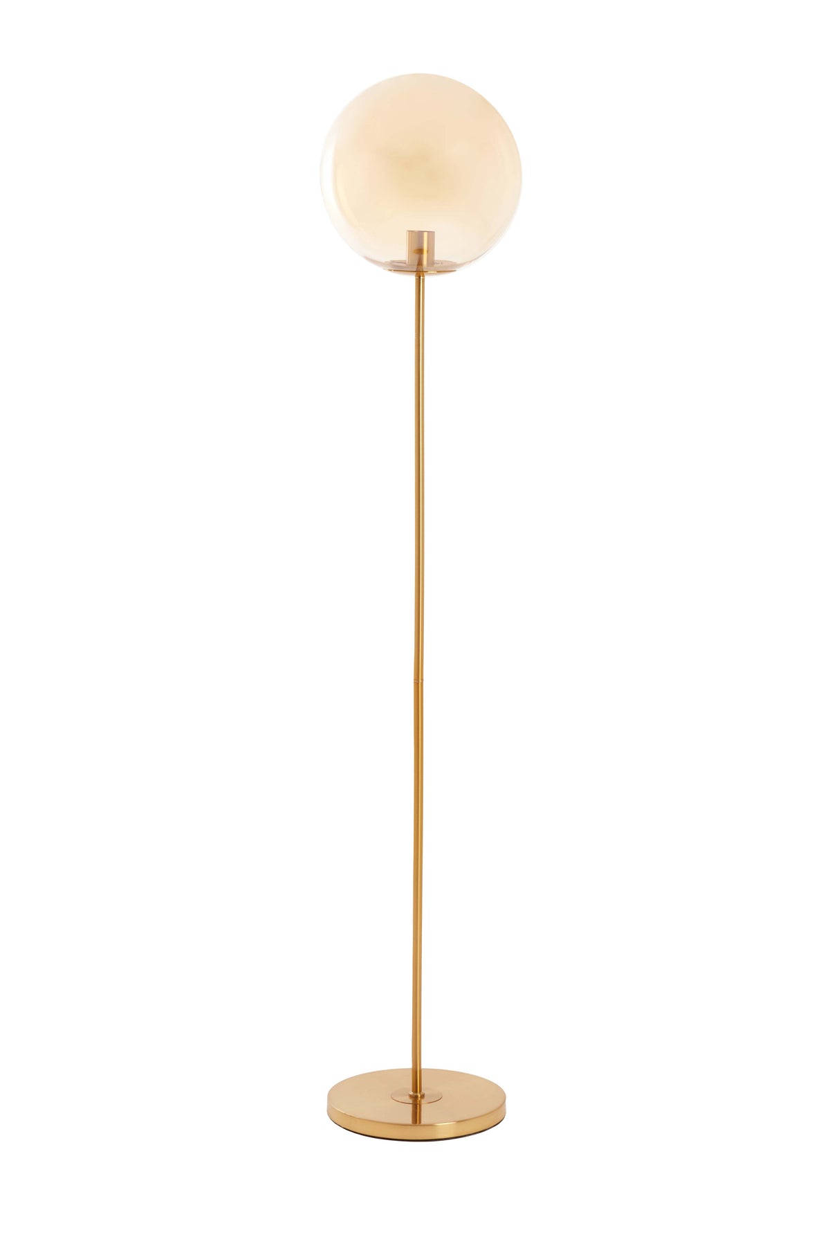 Floor lamp 30x160 cm MEDINA glass amber+gold