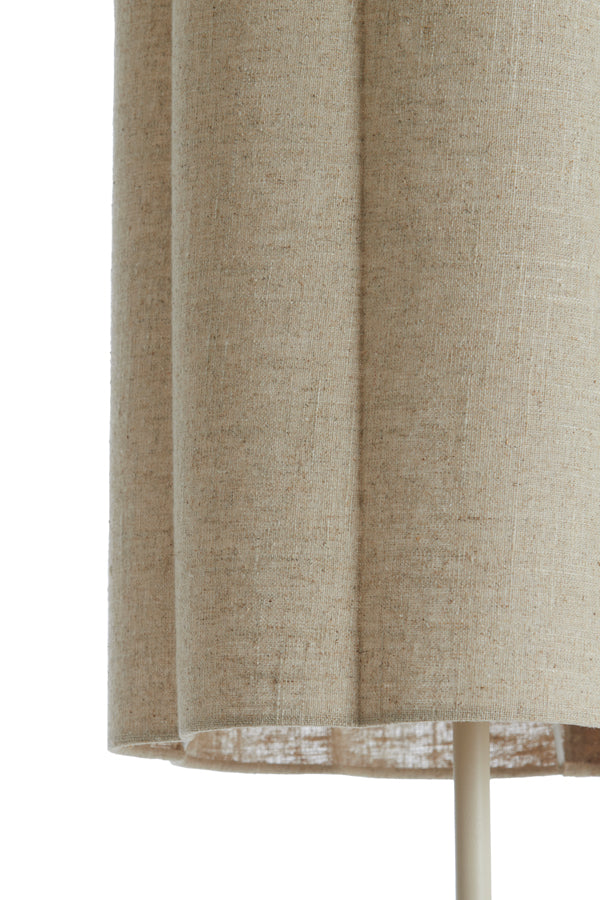 Floor lamp 30x165 cm FRINGE natural+cream