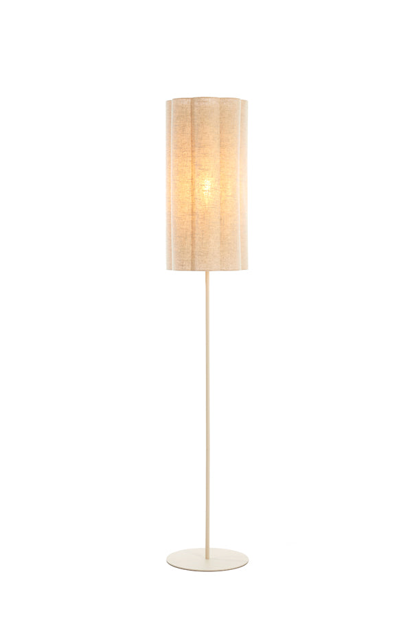 Floor lamp 30x165 cm FRINGE natural+cream