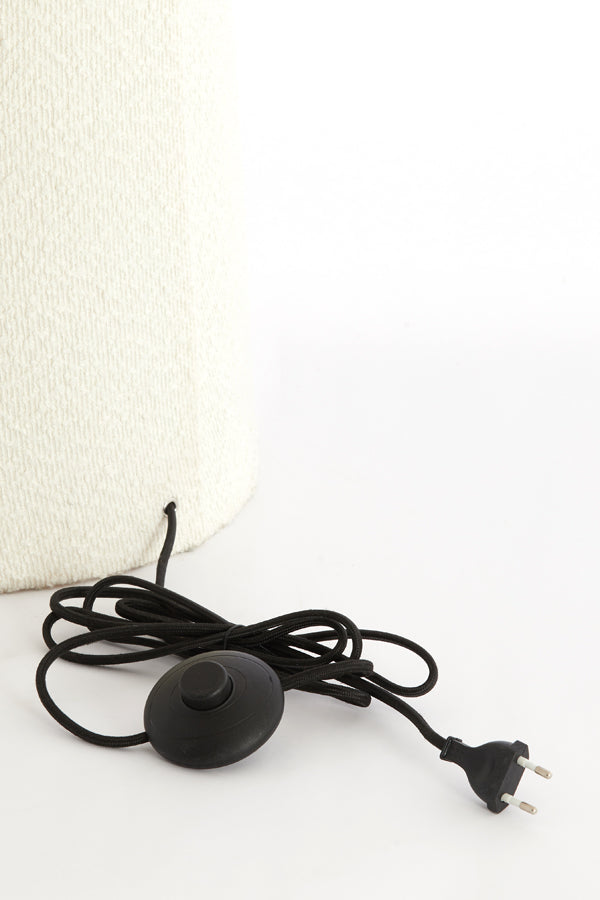 Floor lamp 40x165 cm MIKKEL bouclé cream