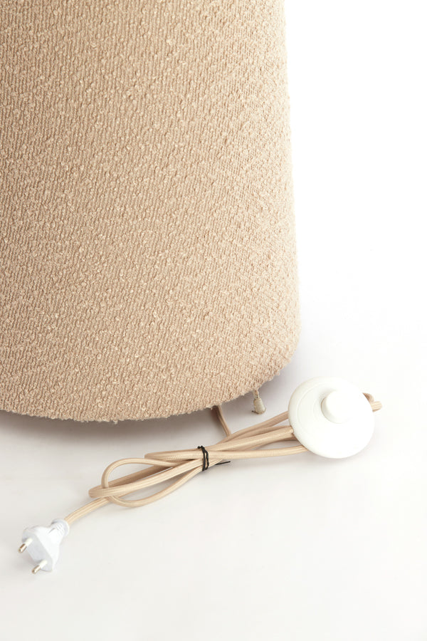 Floor lamp 40x165 cm MIKKEL bouclé sand