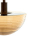 Floor lamp 43x30x165 cm BAYLIE wood print d brown+brown glas