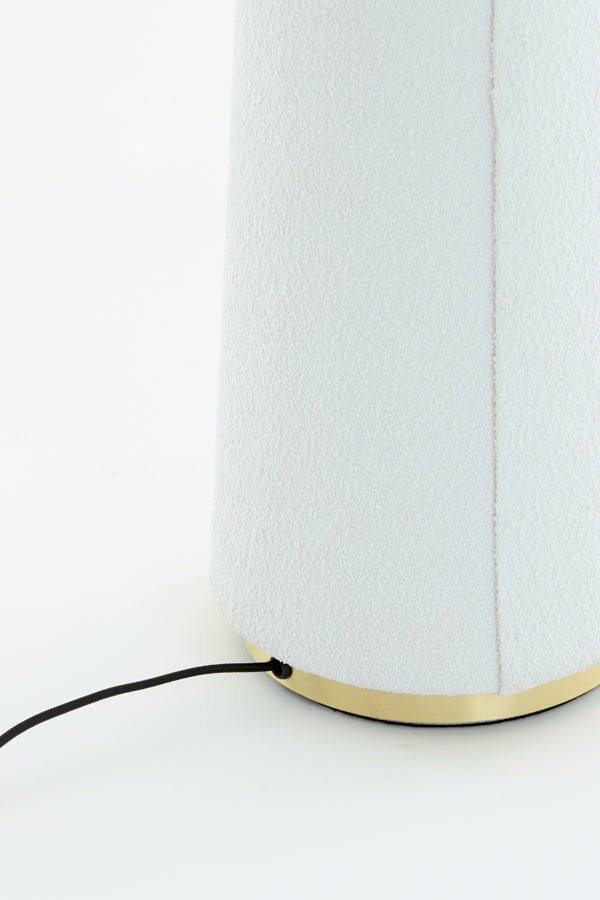 Floor lamp 50x168 cm DEVIA bouclé cream