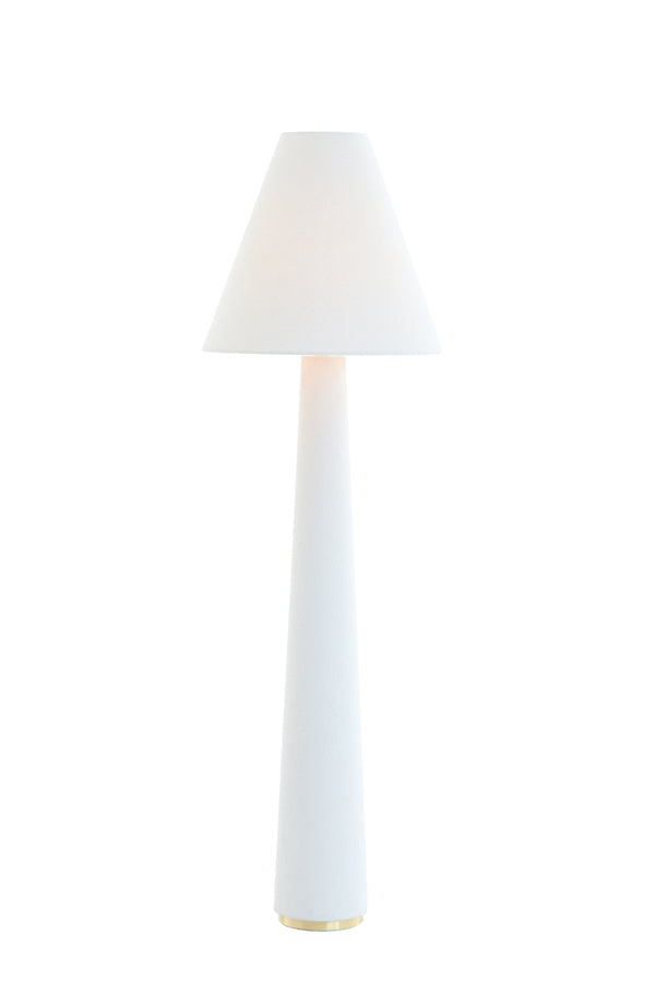 Floor lamp 50x168 cm DEVIA bouclé cream