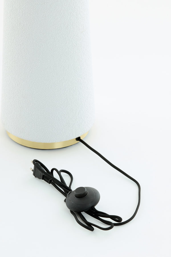 Floor lamp 50x168 cm DEVIA bouclé cream