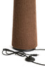 Floor lamp 50x168 cm DEVIA bouclé brown