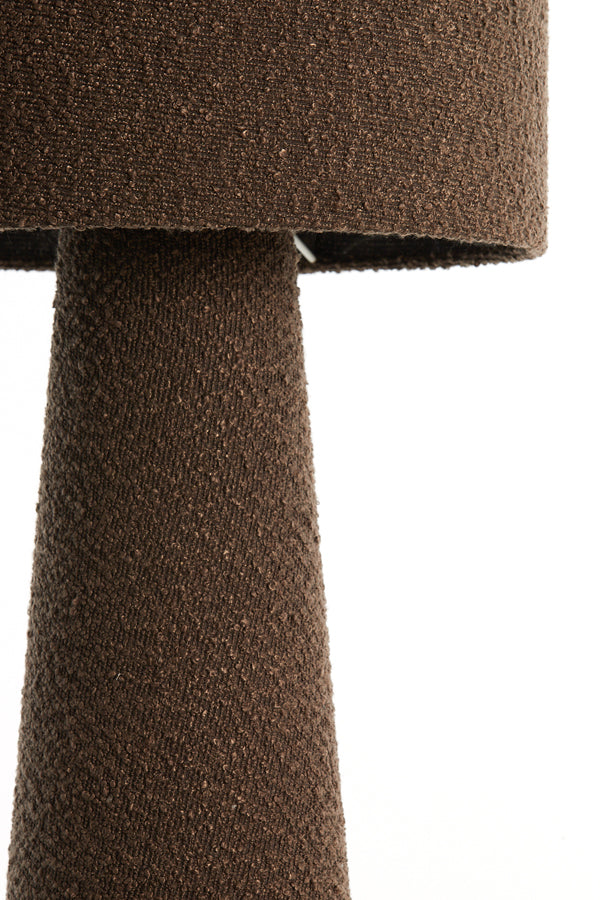 Floor lamp 38x180 cm MICKY bouclé brown