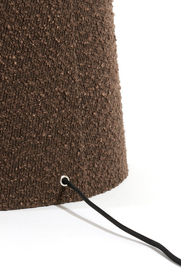 Floor lamp 38x180 cm MICKY bouclé brown