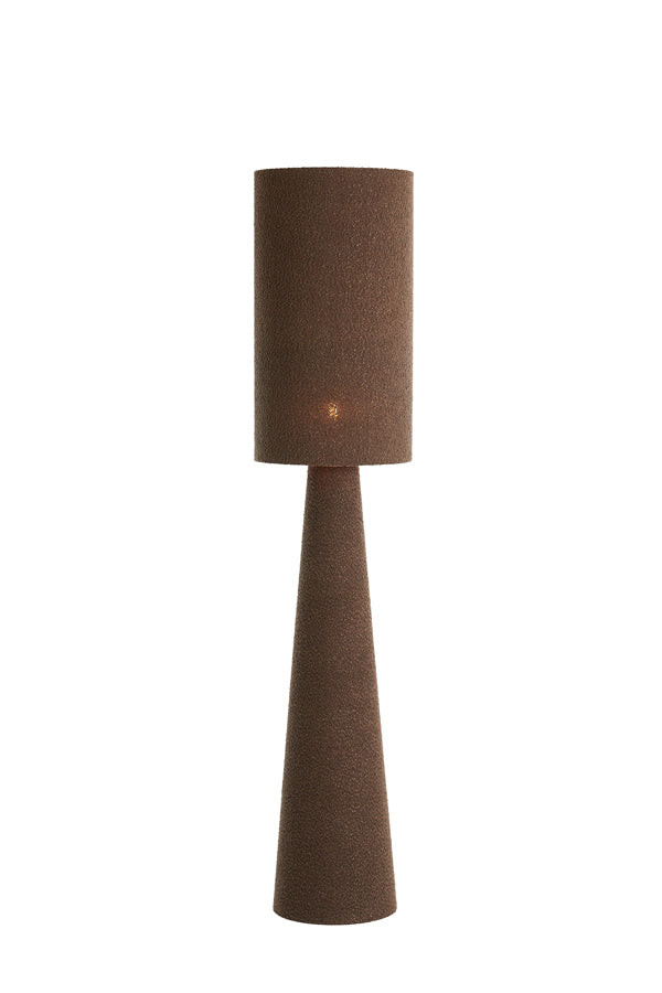 Floor lamp 38x180 cm MICKY bouclé brown