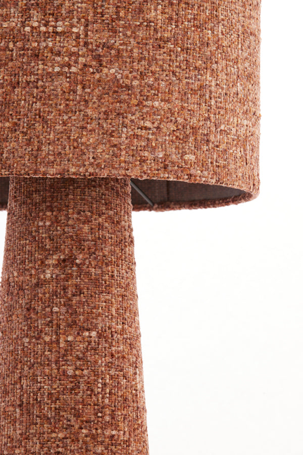 Floor lamp 38x180 cm MICKY bouclé burgundy