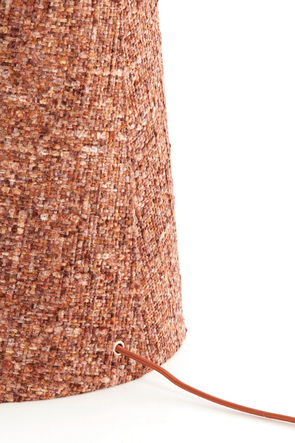 Floor lamp 38x180 cm MICKY bouclé burgundy